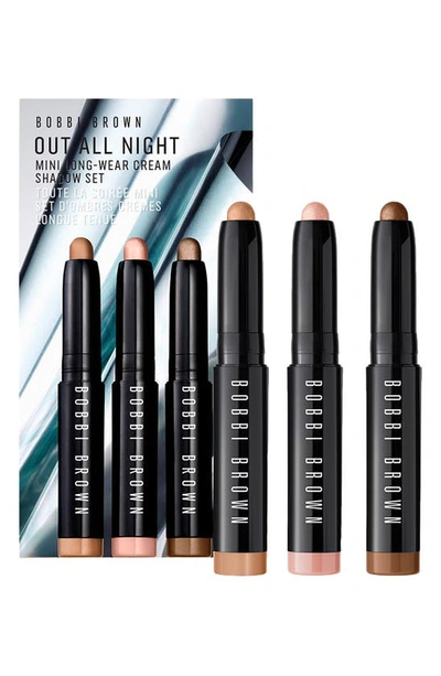 Bobbi Brown Out All Night Mini Long-wear Cream Shadow Set Usd $50 Value