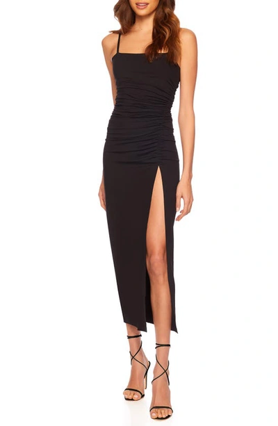 Susana Monaco Ruched Dress In Black