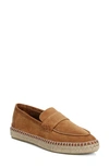 Vince Daria Suede Flat Espadrille Loafer In Cedar Suede