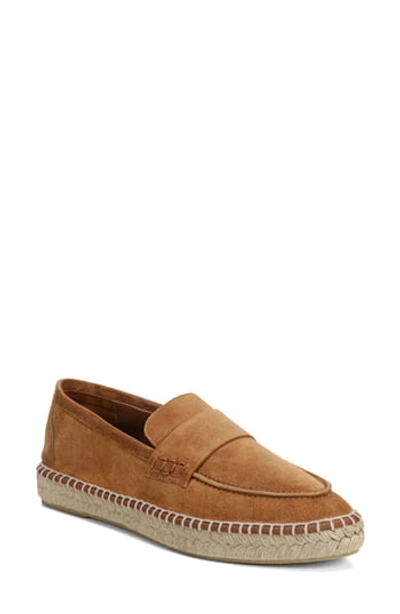 Vince Daria Suede Flat Espadrille Loafer In Cedar Suede