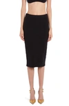 Tom Ford Cotton & Cashmere Blend Sweater Skirt In Black