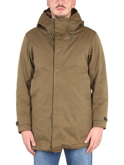 Ten C Hooded Parka In Green