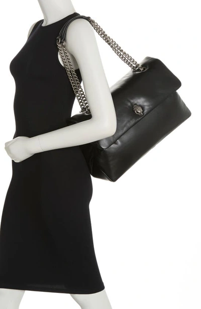 Kurt Geiger Kew Leather Crossbody Bag In Black