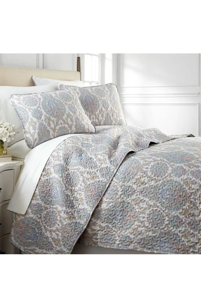 Southshore Fine Linens Luxury Premium Collection Ultra Quilt Set In Paisley Aqua