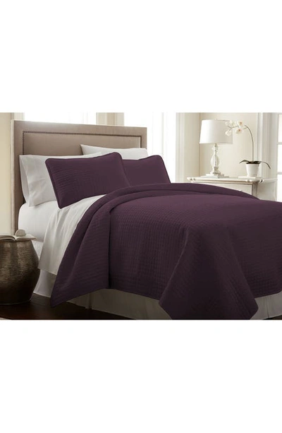 Southshore Fine Linens Vilano Springs Oversized Quilt Set In Purple