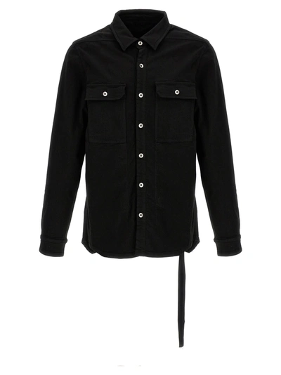 Drkshdw Outeshirt Casual Jacket In Black Cotton In Nero