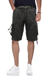 X-ray Belted Cargo Shorts In Charcoal