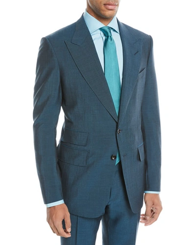 Tom Ford Textured Wool-blend Two-piece Suit