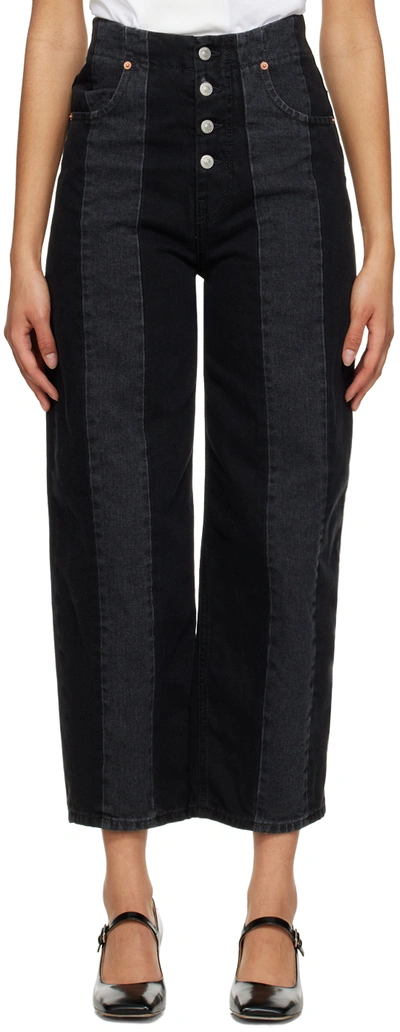 Mm6 Maison Margiela Denim Jeans In Black