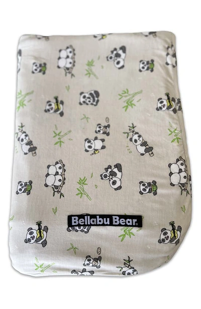 Bellabu Bear Kids' Panda Bear Print Reversible Blanket In Grey Wwith Pandas