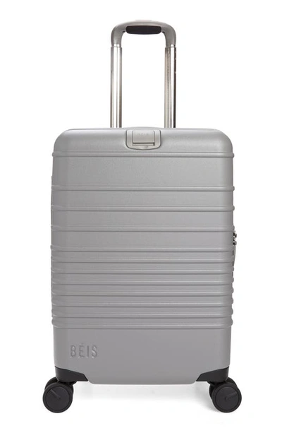 Beis The 21-inch Rolling Spinner Suitcase In Grey