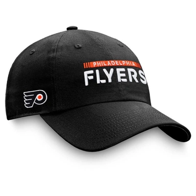 Fanatics Branded Black Philadelphia Flyers Authentic Pro Rink Adjustable Hat