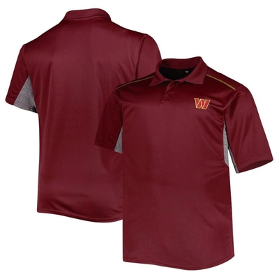 Profile Men's Burgundy Washington Commanders Big And Tall Team Color Polo Shirt