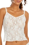 Hanky Panky Daily Lace Sheer Camisole In Marshmallow