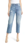 Pistola Cassie High Waist Crop Jeans In Lapis