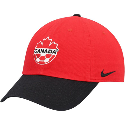 Nike Unisex Canada Heritage86 Adjustable Hat In Red,charcoal