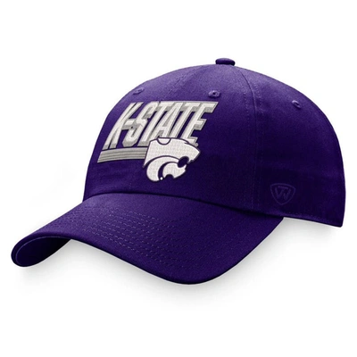 Top Of The World Purple Kansas State Wildcats Slice Adjustable Hat
