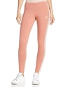 Adidas Originals 3-stripes Tights In Ash Pink