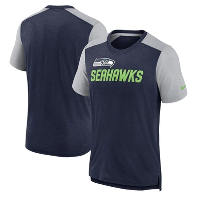 Nike Men's Color Block Team Name (nfl Seattle Seahawks) T-shirt In Blue