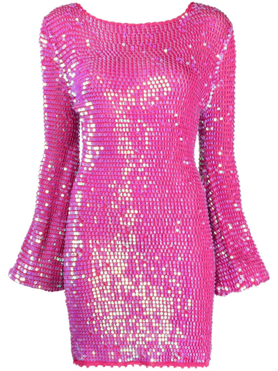Retroféte Tara Crochet Dress In Pink