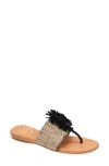 Andre Assous Novalee Sandal In Black/beige