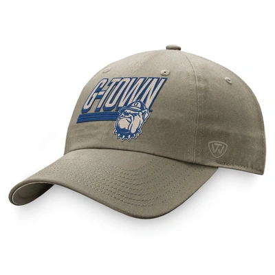 Top Of The World Khaki Georgetown Hoyas Slice Adjustable Hat