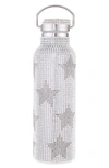 Collina Strada Crystal Embellished Insulated Water Bottle In Black Stars