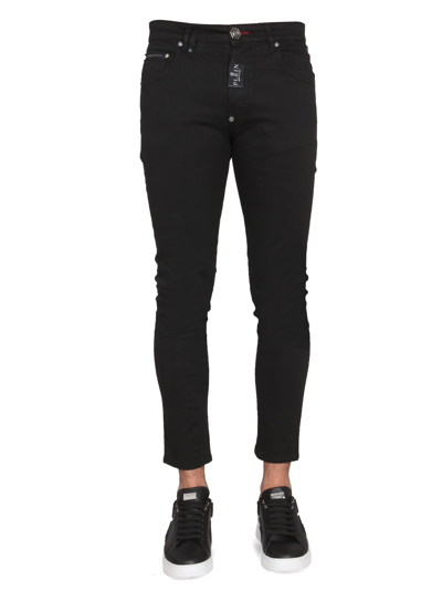 Philipp Plein Skinny Fit Jeans In Black