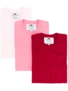 Cedric Charlier Cédric Charlier Double Pocket T-shirt 3 Pack - Red