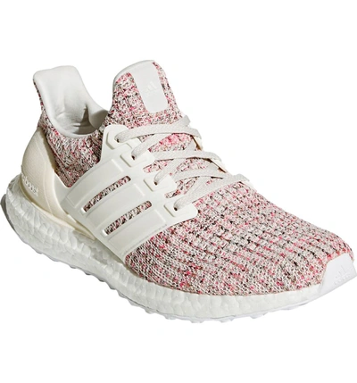 Adidas Originals Women's Ultraboost Lace Up Sneakers In Chalk Pearl/ White/ Shock Pink