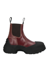 Maison Margiela Ankle Boots In Red