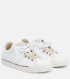 Maison Margiela Evolution Canvas Leather Low-top Sneakers In White