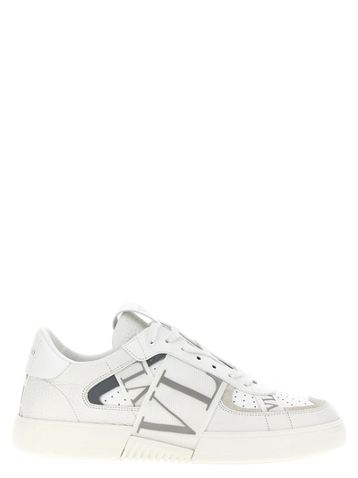 Valentino Garavani Vl7n Leather Sneakers In White