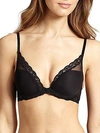 Natori Feathers Lace Contour Bra In Black Multicolor