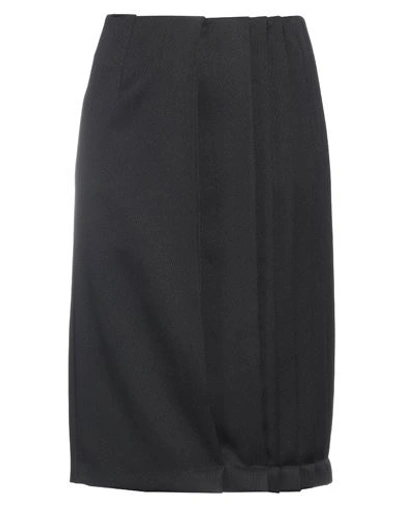 Raf Simons Midi Skirts In Black