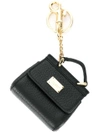 Dolce & Gabbana St. Dauphine Bag Keyring In Black