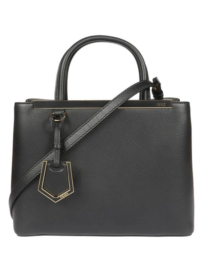 Fendi Petite 2jours Tote In Carbone