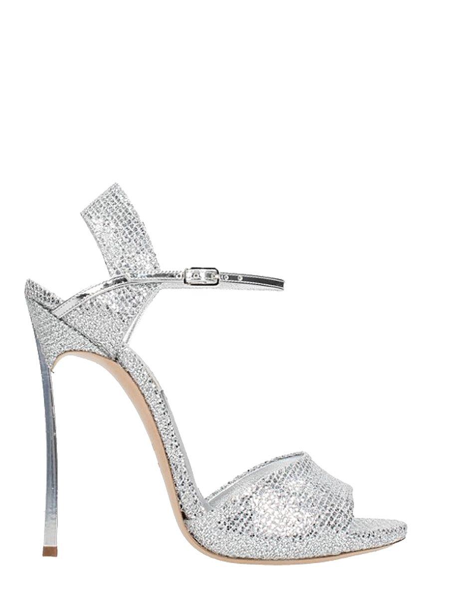 Casadei Blade Silver Sandals ModeSens
