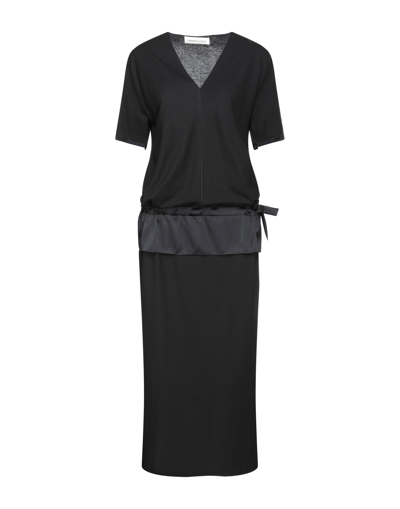 Lamberto Losani Midi Dresses In Black