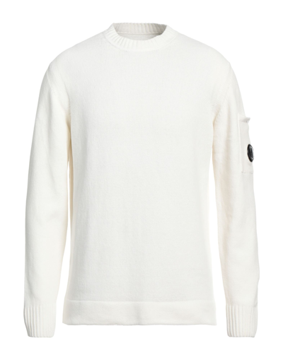 C.p. Company Sweaters In White