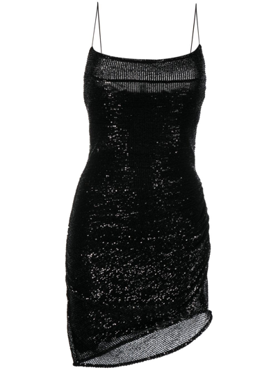 Gauge81 Perry Sequin Mini Dress In Black