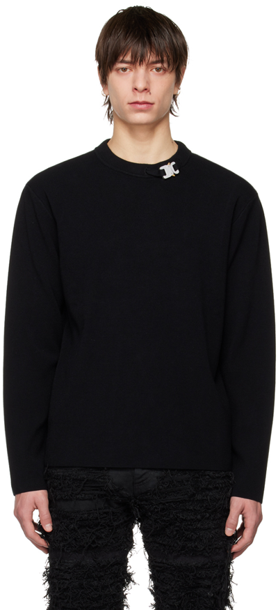 Alyx Metal Buckle Sweater In Black