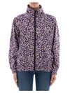 Kenzo Purple Polyester Jacket In Multicolor