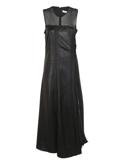 Paco Rabanne Sleeveless Midi Dress In Black