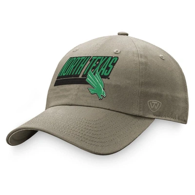 Top Of The World Khaki North Texas Mean Green Slice Adjustable Hat