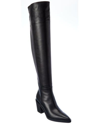Gianvito Rossi Dylan Cuissard 60 Leather Over-the-knee Boot In Black