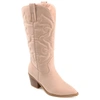 Journee Collection Women's Tru Comfort Foam Chantry Boot In Pink