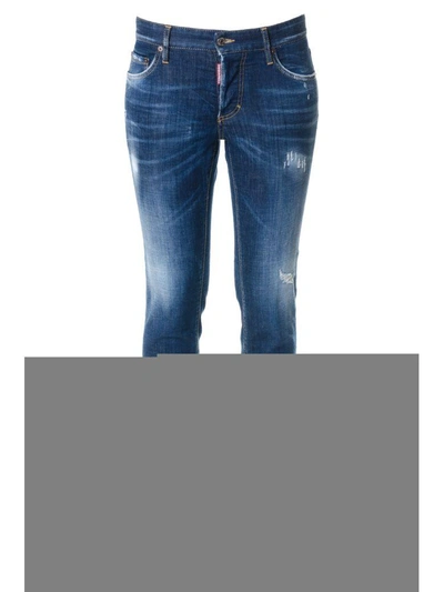 Dsquared2 Faded Effect Denim Jeans