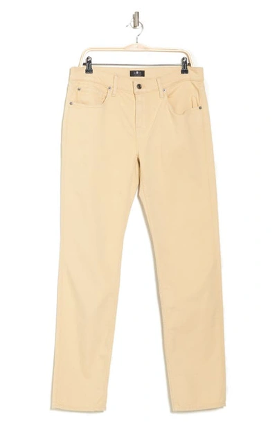 7 For All Mankind Squiggle Slim Fit Pants In Birchwood