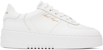 Axel Arigato Orbit Leather Court Sneakers In White